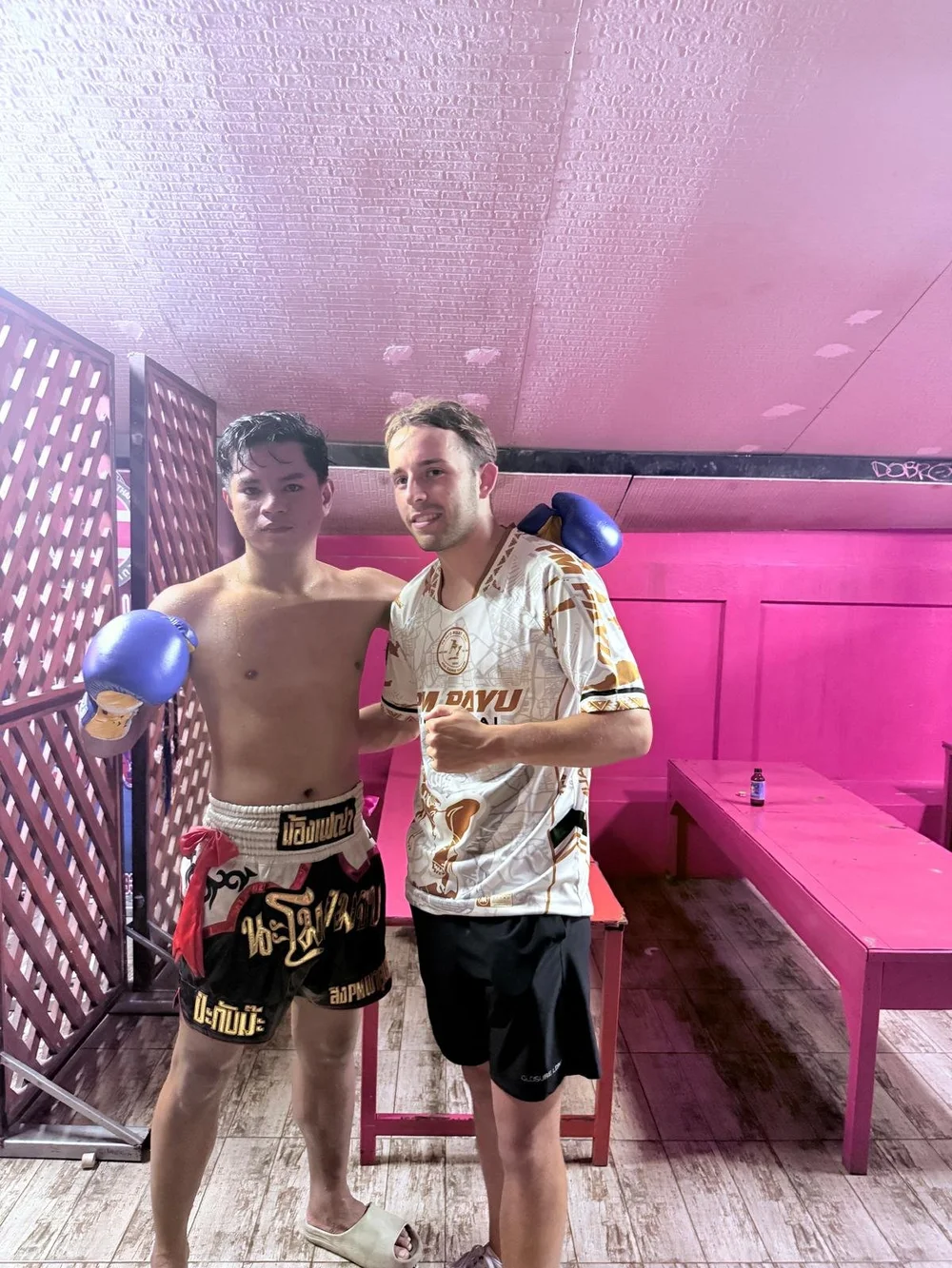 Fight camp training at PM Payu Muay Thai in Koh Samui