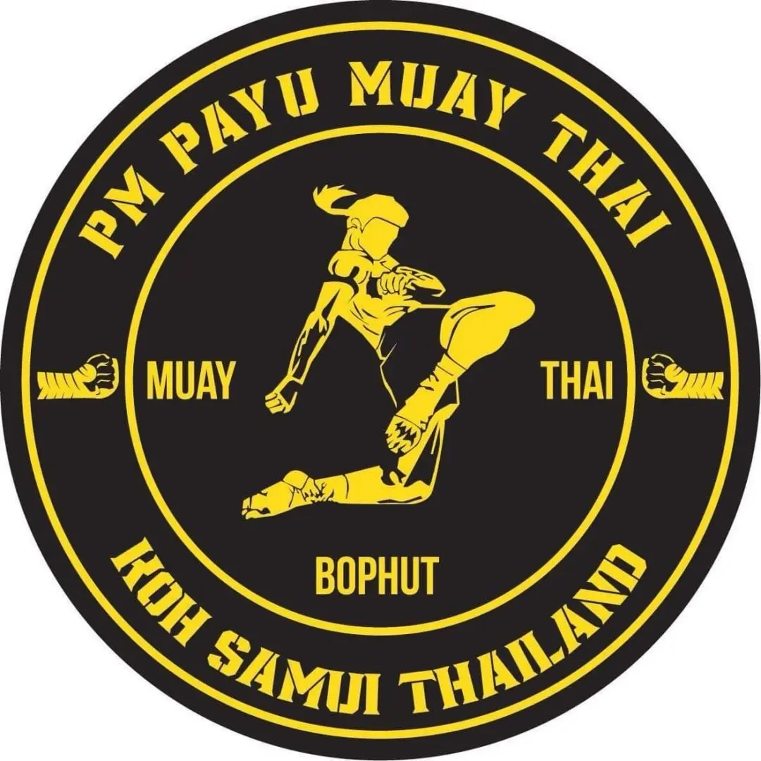 PM Payu Muay Thai logo in Bo Phut, Koh Samui, Thailand