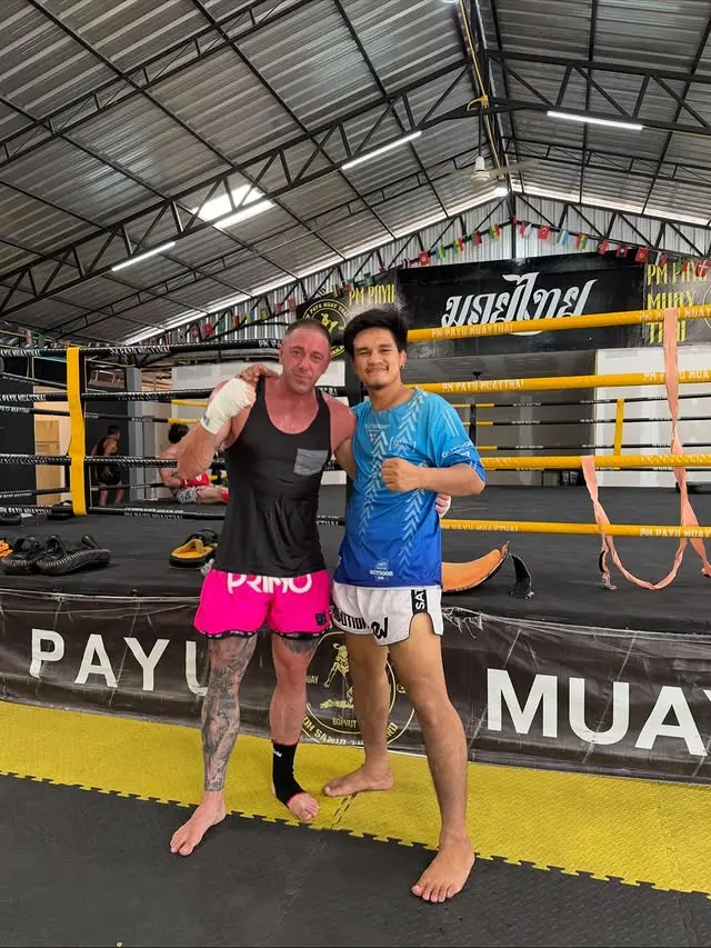 Muay Thai coach at PM Payu Muay Thai in Bo Phut, Koh Samui, Thailand